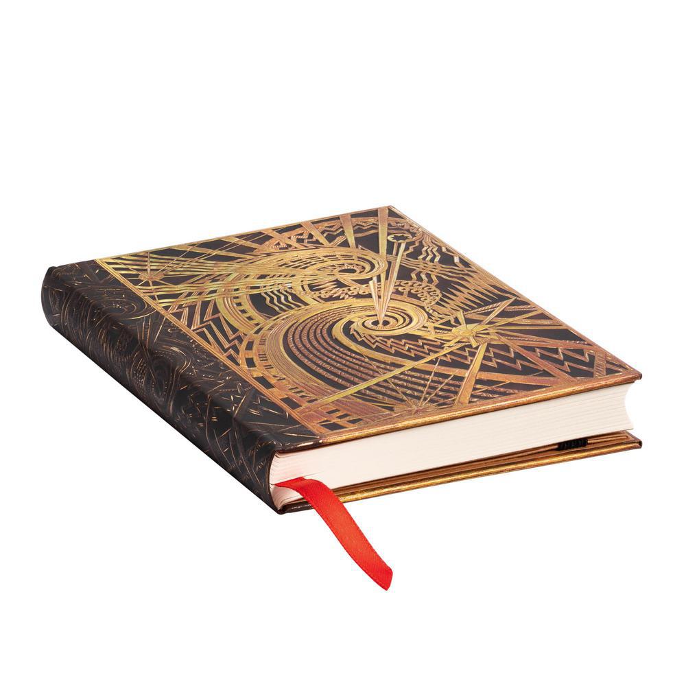 Journal, Art & School, 3.5"x5.5", Paperblanks, Mini, Hardcover, Lined Journal, Art Deco Chanin Spiral, 759628